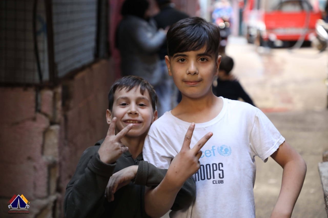 أطفال الفول / مخيم الجلزون  | موسوعة المخيمات الفلسطينية