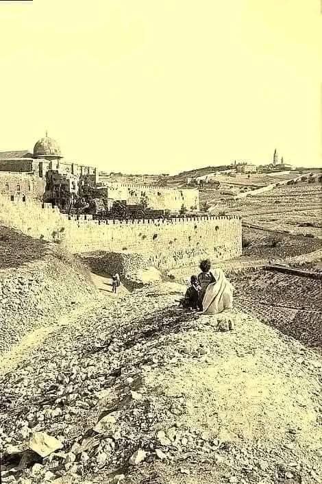 جبل الزيتون في مدينة القدس عام 1900  | موسوعة المخيمات الفلسطينية
