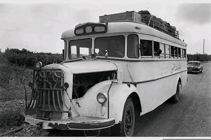 شركة باصات التميمي حافلة الركاب التي تعمل على خط القدس - رام الله  - نابلس 1967  | موسوعة المخيمات الفلسطينية