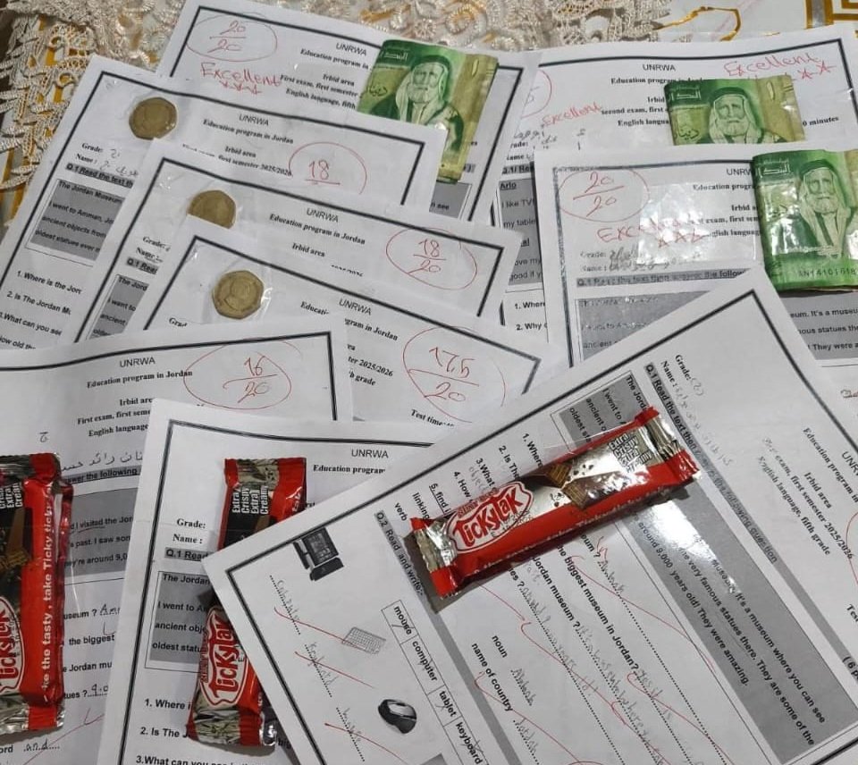 كيف يحفز المعلم طلابه في مخيم الحصن  | موسوعة المخيمات الفلسطينية