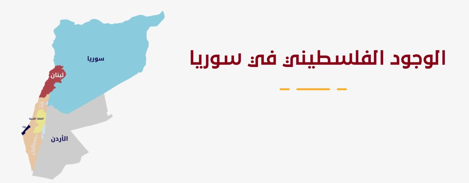 خارطة الانتشار الفلسطيني في سوريا