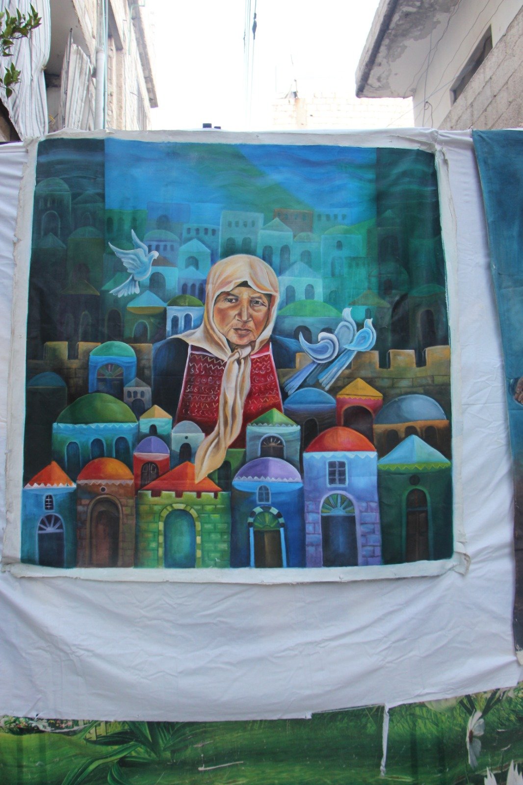 موسوعة المخيمات الفلسطينية تزور معرض: غزة يا جرحنا المفتوح، للفنان التشكيلي علي جروان ولمؤسسة كوشان، بعدسة لين محمد