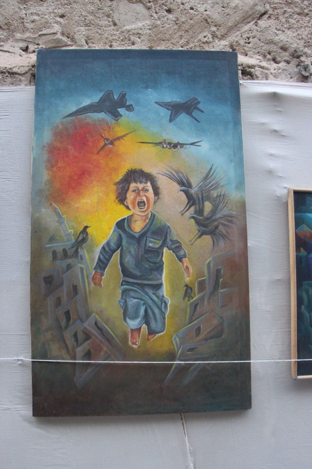 موسوعة المخيمات الفلسطينية تزور معرض: غزة يا جرحنا المفتوح، للفنان التشكيلي علي جروان ولمؤسسة كوشان، بعدسة لين محمد