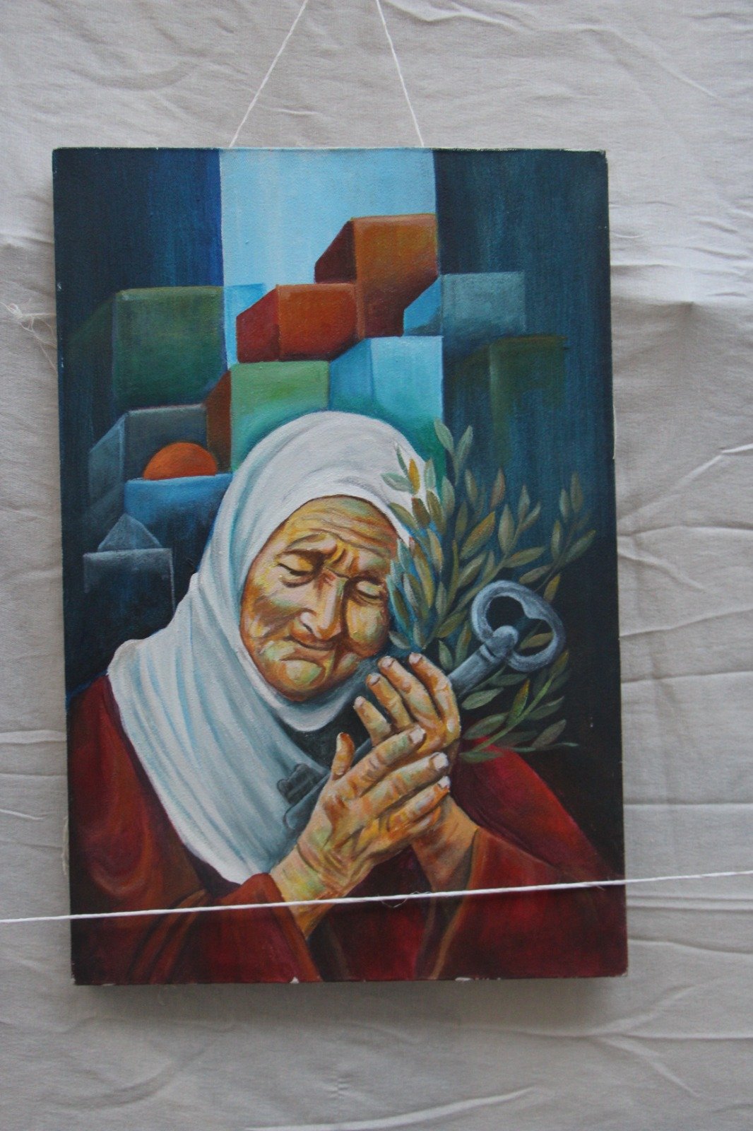 موسوعة المخيمات الفلسطينية تزور معرض: غزة يا جرحنا المفتوح، للفنان التشكيلي علي جروان ولمؤسسة كوشان، بعدسة لين محمد